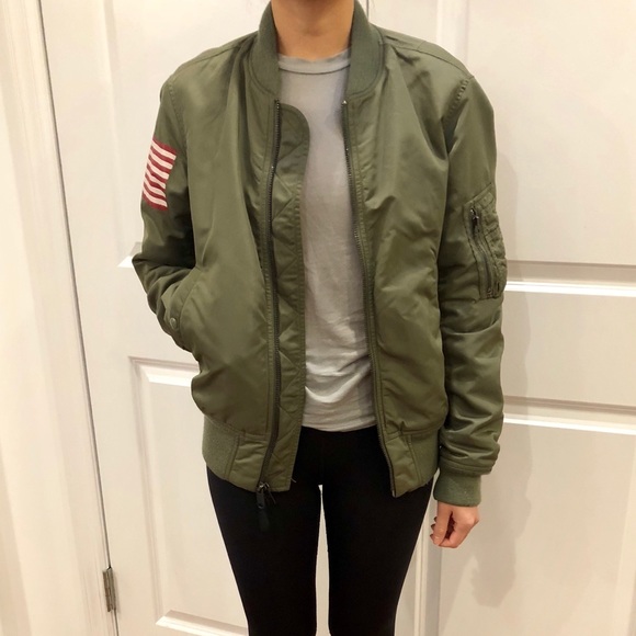 ralph lauren bomber jacket green